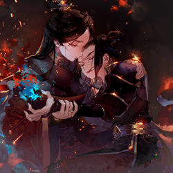 This is a pixiv picture whose title is 母上.
