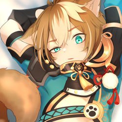 This is a pixiv picture whose title is 【背伸びするゴロー】.