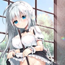 This is a pixiv picture whose title is 「汚れてもいいように脱いできたから大丈夫…」.