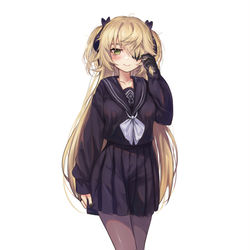 This is a pixiv picture whose title is 49日目、JK フィッシュル.