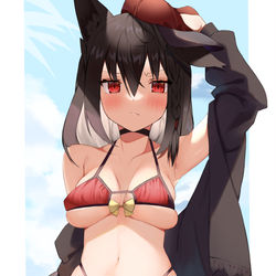 This is a pixiv picture whose title is 黒上.