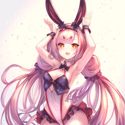 This is a pixiv picture whose title is 島風ちゃんバニー！.