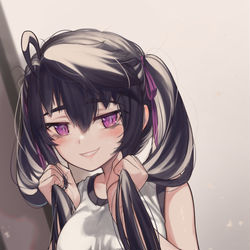 This is a pixiv picture whose title is 「 どう？かわいい？ うふふ。」.