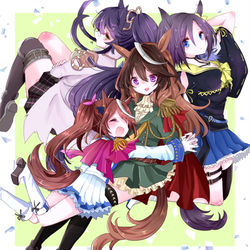 This is a pixiv picture whose title is 生徒会と帝王！.