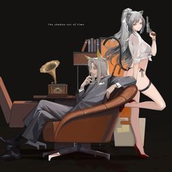This is a pixiv picture whose title is 时间之影.