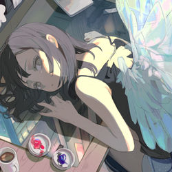 This is a pixiv picture whose title is どうしていいかわからないだけ.
