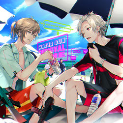 This is a pixiv picture whose title is 【お仕事】ChroNoiR2周年CMイラスト.