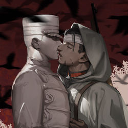 This is a pixiv picture whose title is Kiss.