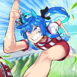 This is a pixiv picture whose title is 逃亡者ツインターボ！！.
