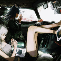 This is a pixiv picture whose title is keep going.