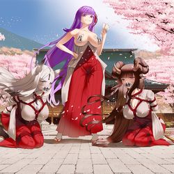 This is a pixiv picture whose title is [CM] BB Miko's Art Exhibition.