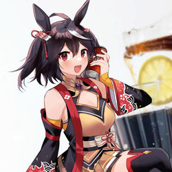 This is a pixiv picture whose title is キタサンブラックコーラ.