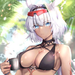 This is a pixiv picture whose title is 水着カイニス.
