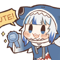This is a pixiv picture whose title is cute!🦈✨.