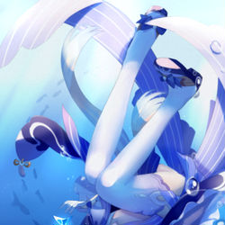This is a pixiv picture whose title is 深海.