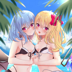 This is a pixiv picture whose title is 水着レミフラ.