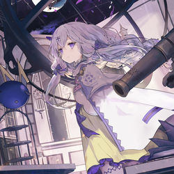 This is a pixiv picture whose title is 「观星」.