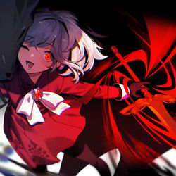 This is a pixiv picture whose title is 影の剣.