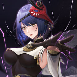 This is a pixiv picture whose title is 九条裟羅.