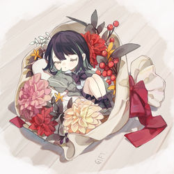 This is a pixiv picture whose title is 愛を込めて.