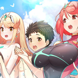 This is a pixiv picture whose title is ホムヒカレク絵.