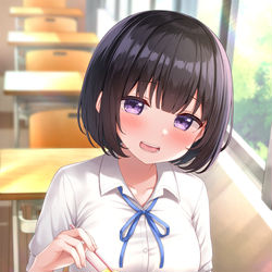 This is a pixiv picture whose title is 「あーんしてあげよっか？」.