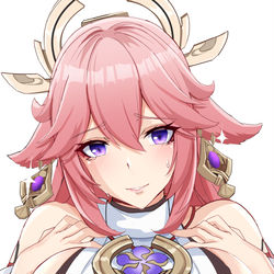 This is a pixiv picture whose title is Yae Miko.