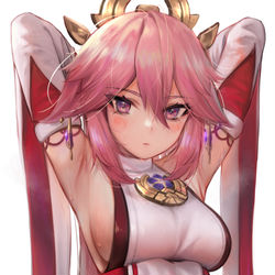This is a pixiv picture whose title is 41日目、八重神子.