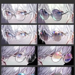 This is a pixiv picture whose title is 👓メガネカタログ01.