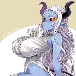 This is a pixiv picture whose title is 魔王さま.