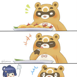 This is a pixiv picture whose title is いただきます🐼.