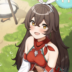 This is a pixiv picture whose title is 私服アンバー.