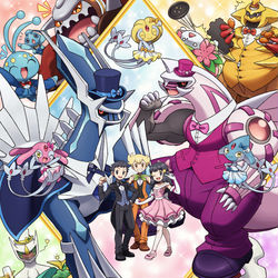 This is a pixiv picture whose title is ダイヤモンド・パール15周年おめでとうございます！！.