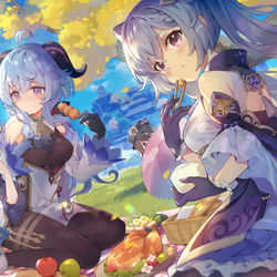 This is a pixiv picture whose title is Party Time♥.