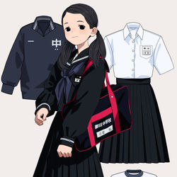 This is a pixiv picture whose title is 実在中学校制服（29校）.