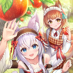 This is a pixiv picture whose title is リンゴの季節🍎.
