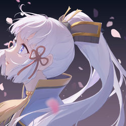 This is a pixiv picture whose title is 桜の雨.