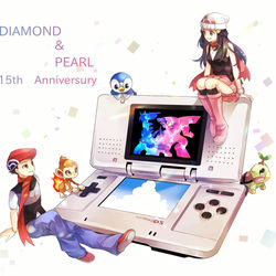 This is a pixiv picture whose title is DP15周年.