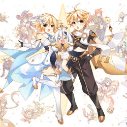 This is a pixiv picture whose title is Anniversary Memories.