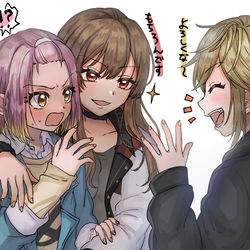 This is a pixiv picture whose title is 【D4DJ】百合ログ１.