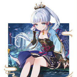 This is a pixiv picture whose title is 綾華.