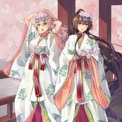 This is a pixiv picture whose title is 大和 Iowa.