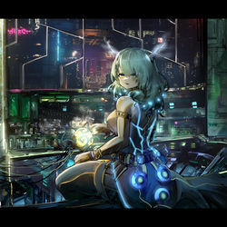 This is a pixiv picture whose title is Cyberpunk Fauna.