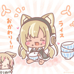 This is a pixiv picture whose title is 🍚.
