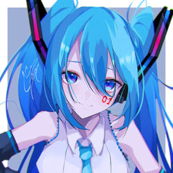 This is a pixiv picture whose title is 初音ミク.