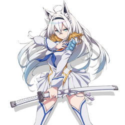 This is a pixiv picture whose title is 純血白上.