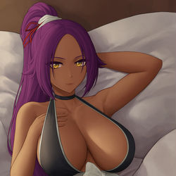 This is a pixiv picture whose title is [BLEACH] 四楓院夜一 / Yoruichi.