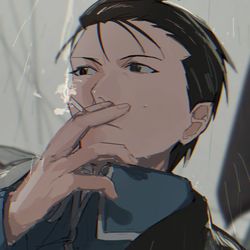 This is a pixiv picture whose title is 🚬.