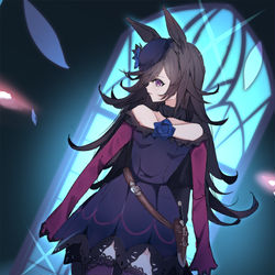 This is a pixiv picture whose title is ブルーローズチェイサー.