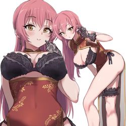 This is a pixiv picture whose title is 美嘉姉チャイナ３.